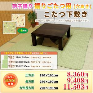 掘りこたつ下敷き 刺子織り 堀こたつカーペット...の詳細画像1