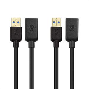 Cable Matters USB 延長ケーブル USB3.0 延長ケーブル 1.8m 2本セット USB延長ケーブル Type A オス メス 延長コード 超高
