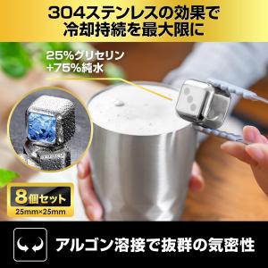 ダイスキューブ 12個 ステンレス 溶けない氷...の詳細画像2