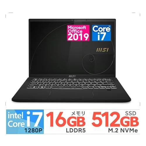 MSI 14型 第12世代 インテル Core i7/メモリ：16GB DDR5/M.2 SSD：5...