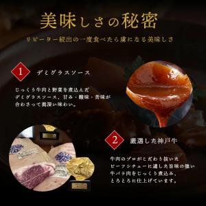 神戸牛 ビーフシチュー 200g×3袋 湯煎の詳細画像4
