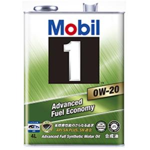 モービル1 mobil1  0W-20ハイブリッド車 省燃費車 0W20推奨車 エコ 燃費 化学合成油 エンジンオイル 高度な燃費  0W20 SN PLUS  4L缶