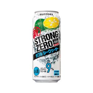 サントリー　−196℃ ストロングゼロ　ダブルシークヮーサー　500ml　1ケース（24本）｜ryousyunosimaya