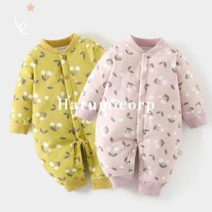 ロンパース ベビー アウター 新生児 退院着 冬 カバーオール 防寒 中綿 ベビー服 子供服 キッズ 長ズボン ボディスーツ 女の子 男の子 子供 赤ちゃん 長袖 ベビ