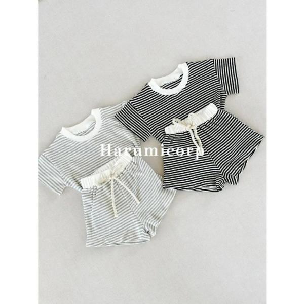 セットアップ キッズ 兄妹 双子子供服 tシャツ 綿 ショートパンツ ベビー服 男の子 女の子 ジャ...