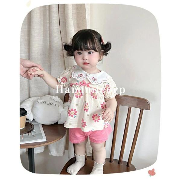 セットアップ キッズ姉妹女の子花柄 ダンス衣装 ヒップホップ ジャージ 上下セット ジュニア ベビー...