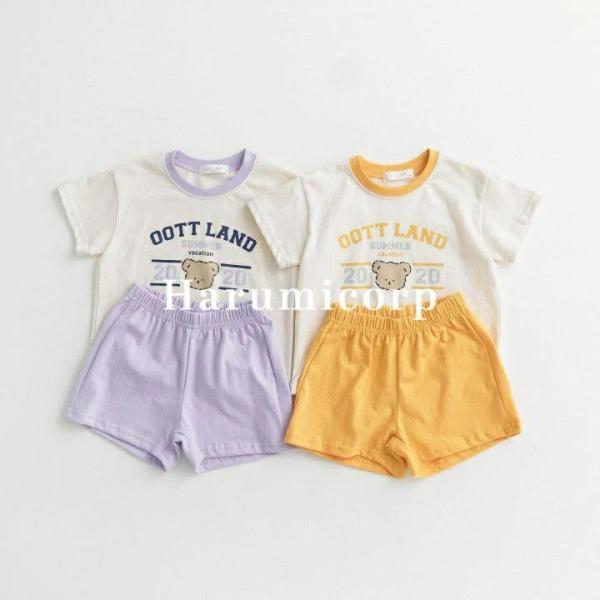 キッズ ジャージ 上下 セット 子供服 女の子 男の子 tシャツ ハーフパンツ セットアップ ジュニ...