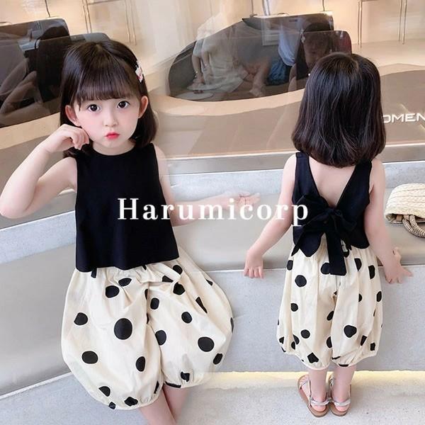 子供服 女の子 セットアップ キッズ 韓国子供服 ベビー服 夏 tシャツ ノースリーブ 蝶結び ガウ...