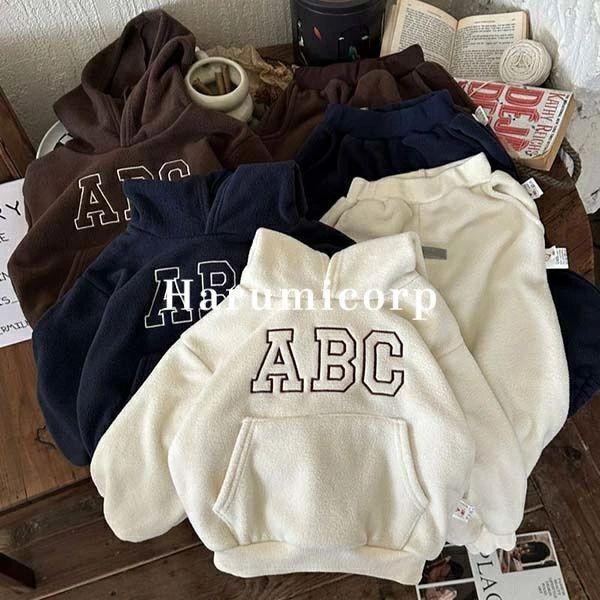 セットアップ キッズ 裏起毛 子供服 男の子 女の子 トップス 長袖 ロングパンツ 暖かい おしゃれ...