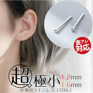 ピアス 超極小 1.2mm 1.6mm 小さすぎる 小さい 極小 22G 医療用金属 サージカルステンレス つけっぱなし 仕事 シンプル アレルギー｜rysshop2