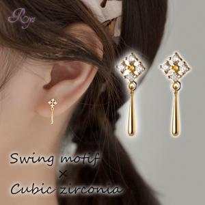 ヤージ ya-ji 紐ピアス ゴールド レッド アクセサリー : LOOPヤフー