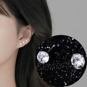 ピアス キュービックジルコニア 小さい シンプル 軟骨 金属アレルギー シルバー999 アレルギー対応 20G 仕事用 小さいピアス シンプルピアス セカンドピアス｜rysshop2