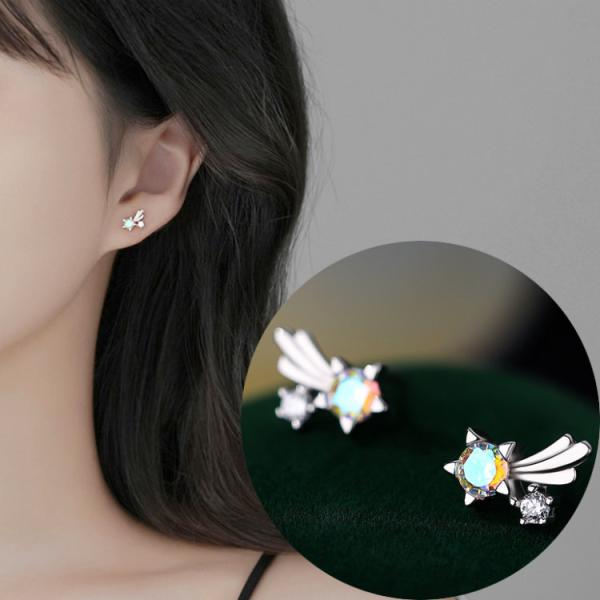 ピアス 星 スター 流れ星 シルバー 小さい シンプル 金属アレルギー シルバー925 アレルギー対...