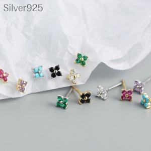 ピアス Silver925 小さい シンプル つけっぱなし アレルギー対応 ターコイズ ゴールド｜rysshop