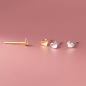 ピアス 小さい ハート シンプル 軟骨 金属アレルギー 小さめ ミニ シルバー925 アレルギー対応 20G｜rysshop