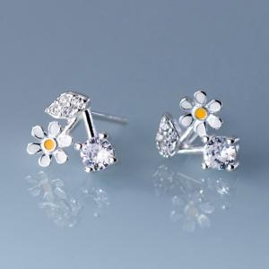 ピアス フラワー さくらんぼ 花 シンプル 軟...の詳細画像1