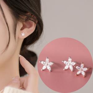 ピアス フラワー 花 ローズ シンプル 軟骨 金属アレルギー シルバー 小さめ ミニ シルバー925 アレルギー対応 20G 仕事用 小さいピアス｜rysshop