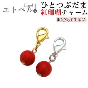 エトペル 紅珊瑚チャーム コーラルチャーム 赤珊瑚 マスクチャーム レッドコーラル チャーム アフリカサンゴ シルバー ゴールド アクセサリー キーホルダー 一粒｜rysshop