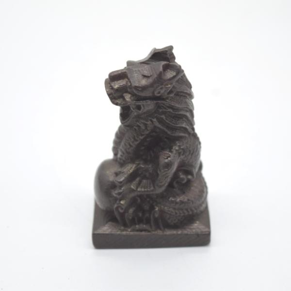 龍の置物 辰 木彫り 木製置物 檀木 十二支 干支 竜