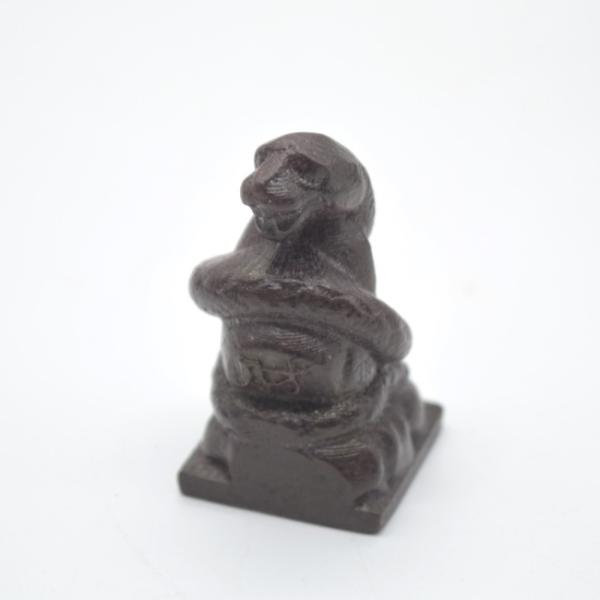 巳 蛇の置物 十二支 干支 木彫り 木製置物 檀木