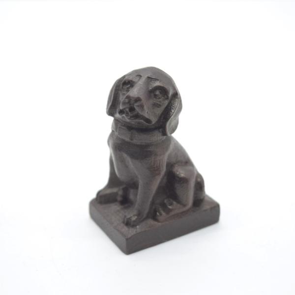 犬 戌 十二支 干支 木彫り 木製置物 檀木