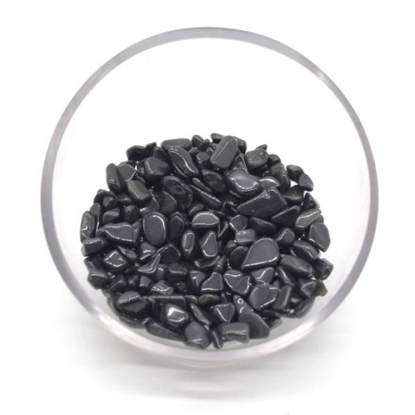 【メール便OK】 さざれ石 浄化 ブラックオニキス 250g 大粒 天然石チップ