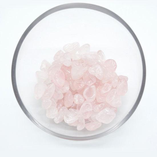 【メール便OK】 さざれ石 浄化  ローズクオーツ 500g 大粒 天然石チップ 紅水晶