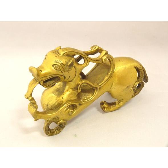 ヤアズ 睚眦 銅製置物 魔除け 邪気払い 浄化 大