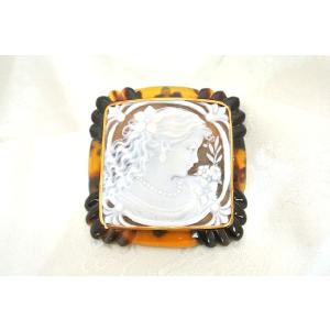 CAMEO（カメオ） Giuseppe Tesoriere作 サードニクス シェルカメオ