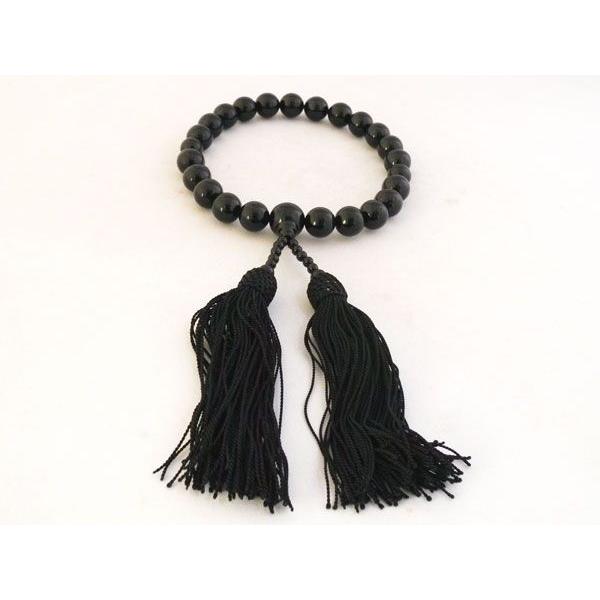 黒珊瑚 数珠 念珠 12mm玉 ブラックコーラル パワーストーン 天然石製 厄除け 魔除け