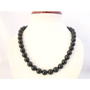 黒珊瑚 ネックレス 6mm〜12mm玉 内径46cm ブラックコーラル