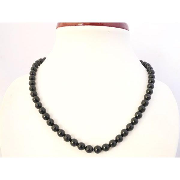 黒珊瑚 ネックレス 7mm玉 内径42cm ブラックコーラル パワーストーン 天然石製アクセサリー ...