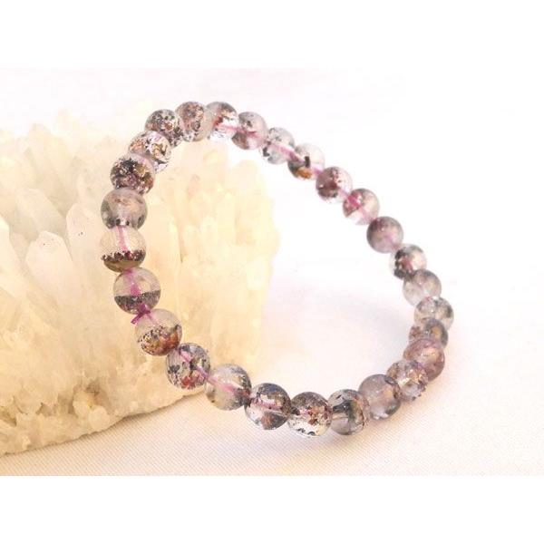 【女性の味方】ブルーベリークォーツ【希少な天然石】パワーストーンブレスレット【7mm玉】　