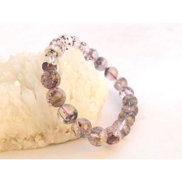 【女性の味方】ブルーベリークォーツ【希少な天然石】パワーストーンブレスレット【10mm玉】　