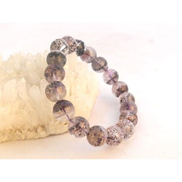 【女性の味方】ブルーベリークォーツ【希少な天然石】パワーストーンブレスレット【12mm玉】　