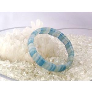 ブルーカルサイト 青方解石 天然石ブレスレット パワーストーン