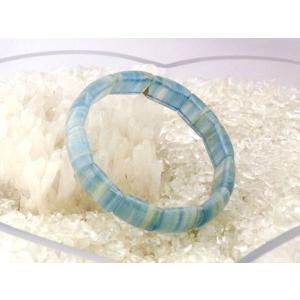 ブルーカルサイト 青方解石 天然石ブレスレット パワーストーン