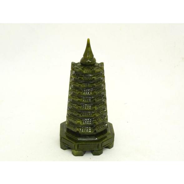 文昌塔 ぶんしょうとう 緑玉製置物 受験勉強 試験の開運 風水インテリア 小