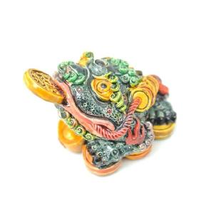 銅製 泰山石敢当 玄関 竜亀 吉祥 開運 辟邪 工芸品 置物 メール便OK】泰山石敢當 たいざんせきかんとう 魔除け 邪気祓い 石敢当