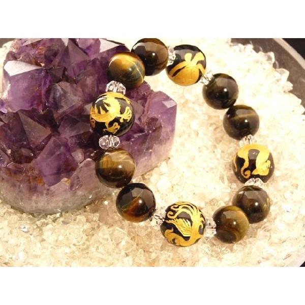 四神ブレス ブルータイガーアイパワーストーン 16mm