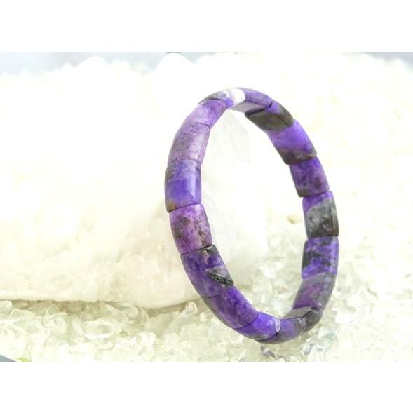 スギライト 杉石 パワーストーン 天然石ブレスレット 幅9mm Sサイズ