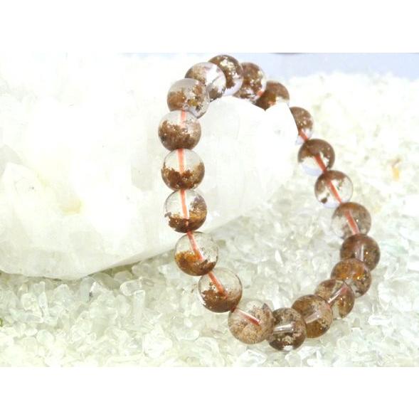 ガーデンクォーツ 庭園水晶 黄色 パワーストーン 天然石ブレスレット 10mm玉