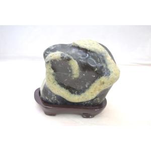 蛇石 天然石置物 蛇の模様 一点もの 財運向上