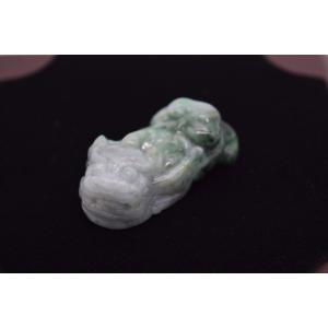 貔貅 翡翠 ジェイド ひすい 天然石 置物 4cm