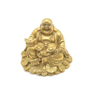 三清道祖 道徳天尊 神元始天尊 霊宝天尊 銅製置物 三柱セット 16cm
