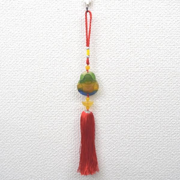 【メール便OK】 布袋様 置物 笑佛 笑い仏 樹脂製雑貨 カラフル 吊るし物