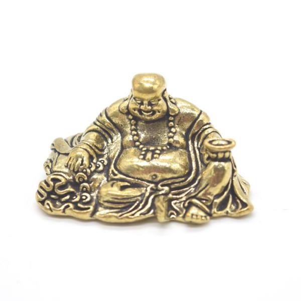 【メール便OK】 布袋様 置物 笑佛 笑い仏 ミニサイズ 金属製 4cm