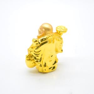 布袋様 置物 笑佛 笑い仏 古銭 如意棒 樹脂...の詳細画像2