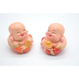 笑佛様 布袋 笑仏 二体セット 元宝 古銭 樹...の詳細画像1