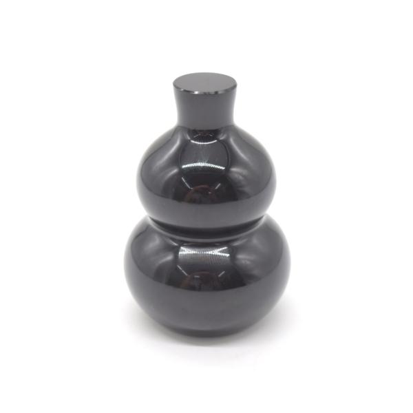 瓢箪 オニキス 天然石製置物 蓄財 魔除け ひょうたん 風水インテリア 10cm 大